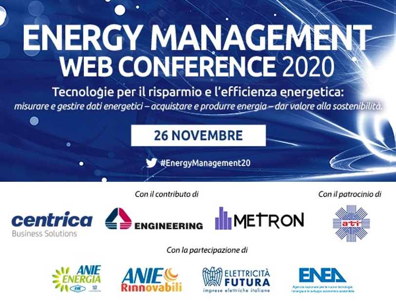 soiel_it's tweet photo. Il 26/11 facciamo il punto sulle novità nel settore energia. Presenti le associazioni #ATI @ANIEnergia #ANIErinnovabili @E_Futura @ENEAOfficial e i protagonisti del mercato @CentricaSoln_IT @EngineeringSpa @MetronSas https://t.co/o2zfavML8t #EnergyManagement20 #webconference https://t.co/Yns69Dtp2k
