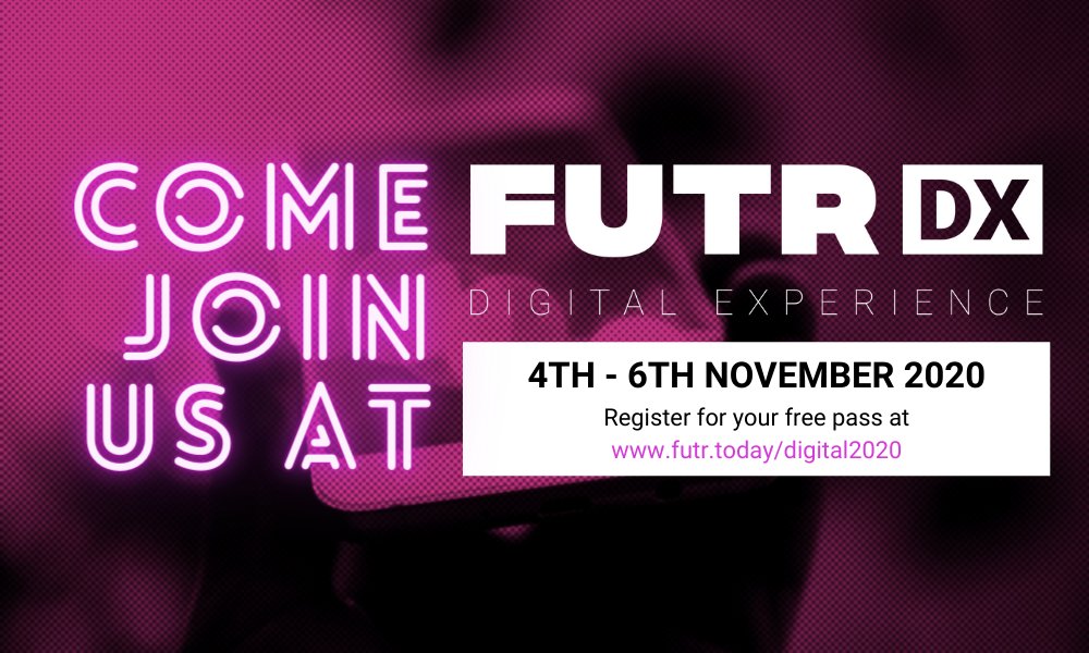 If you are not already registered, come and join us for FUTR DX 2020 on the 4-6 Nov at futr.today/digital2020. 

Experience curated content and network with senior executives from 4 continents! 

#FUTR #FUTRDX #FUTURETRENDS #Retail #Marketing #Commerce <a href="/FUTRGroup/">FUTR Group</a>