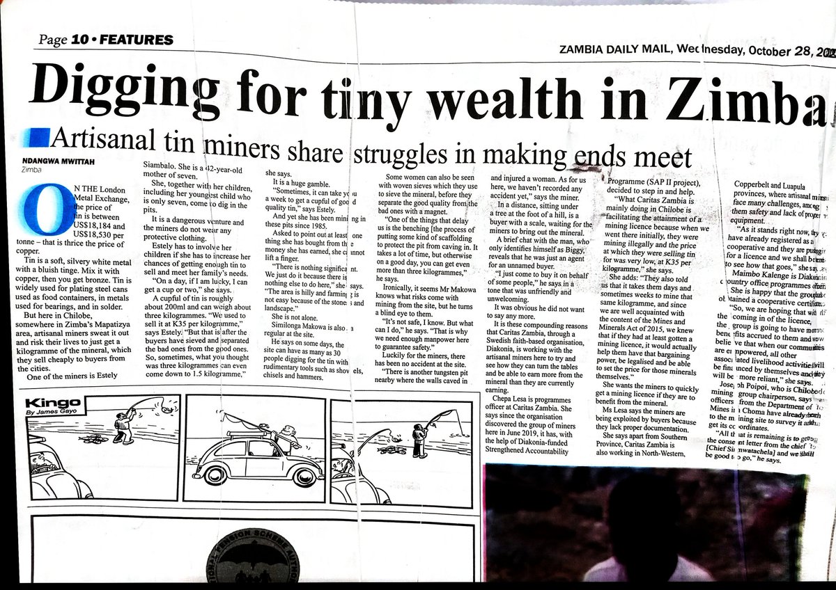 sap_ii's tweet photo. News Alert!!!

Check out today's Daily Mail Newspaper on page 10 and 13 respectively.
#SAPII
#Diakonia
#Transparency
#Accountability
#peoplechangetheworld
@diakonia_zambia @caritaszambia @ChepaLesa @WomenforchangeZ @zadama24 https://t.co/84bWwHhmXl