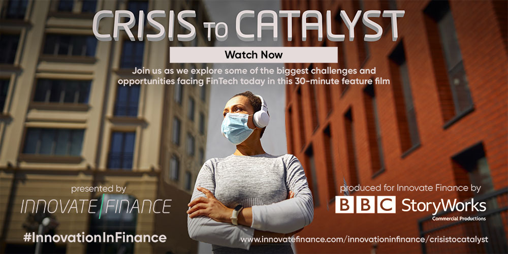 Our feature film 'Crisis to Catalyst' produced by @BBCStoryWorks is now live!

🗣️We explored the impact of the seismic global changes from the past year with some of the biggest names in #FinTech from across the globe

#InnovationInFinance

Watch now: hubs.ly/H0yKzYf0