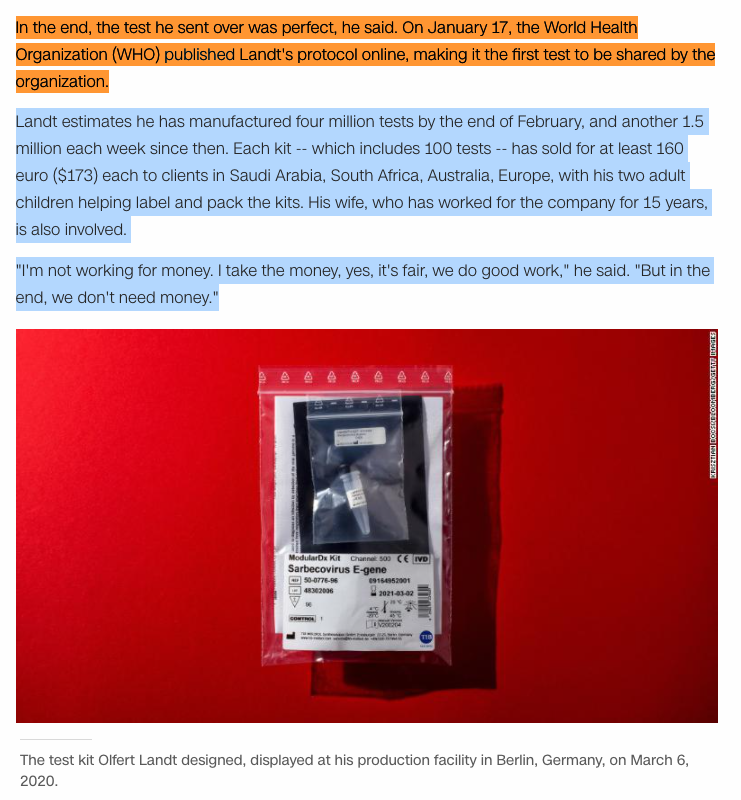 Addendum c):Tweet nr 92 / 124 & / CNN - we can read - Quote Olfert Landt: ... "But in the end we don't need money." https://twitter.com/Bobby_Network/status/1321202573999747072Ironic: He doesn't pay his workers well.  https://bit.ly/34f0lGh  https://twitter.com/Bobby_Network/status/1317400352082305027