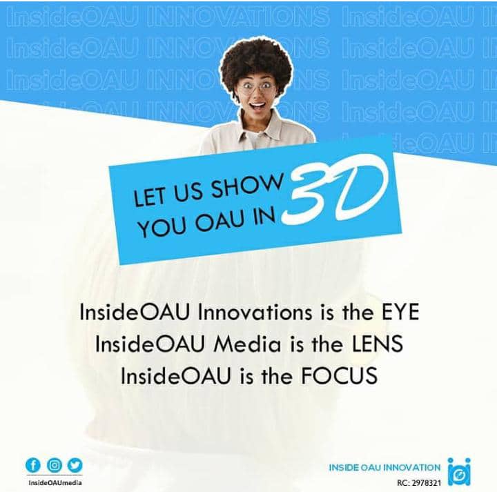 I'd ask if you've heard of IOImedia no doubt you have, still thinking? I'll give you a hint, October challenge. We bring you first all your campus gist right to u. So are you an OAU student or an aspirant or just wanna have fun, follow @InsideoauMedia #weAreIoI #EndAsuuStrikeNow