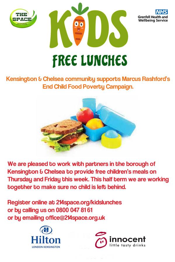 214SPACE's tweet photo. Kensington and Chelsea community wholeheartedly supports @MarcusRashford #FreeSchoolMeals #ENDCHILDFOODPOVERTY
Thank you @GrenfellNHS Kensington @Hilton @innocent and @RBKC children services
Let's get cooking!
Free lunches tomorrow and Friday https://t.co/sNKFsBD9vy