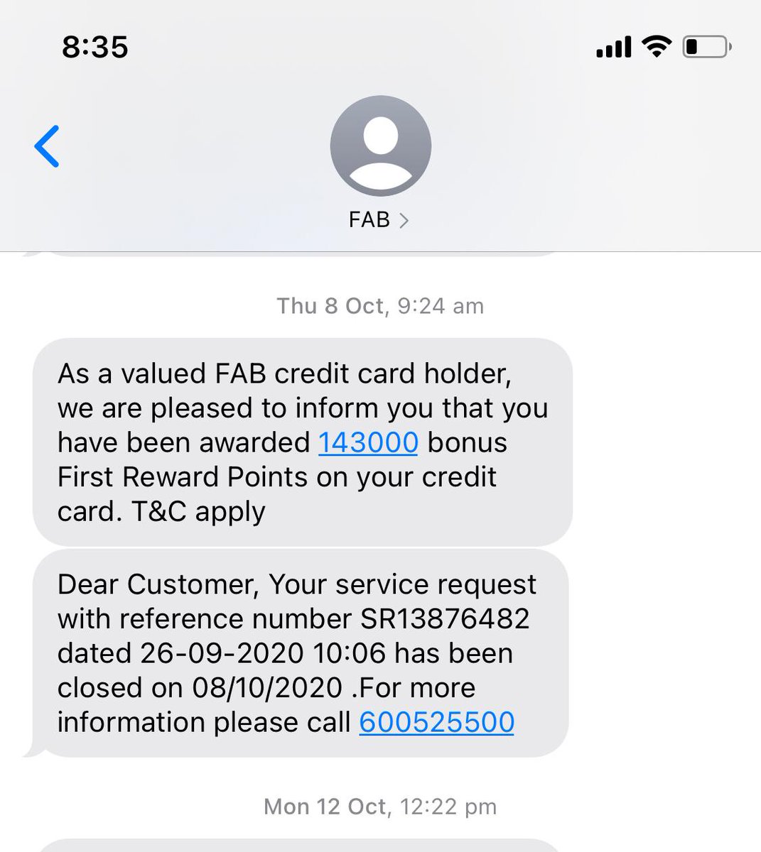 mohdjazz's tweet photo. @FABConnects Hi, I normly get really smooth deal with FAB since I joind back in 2004. But, Last couple of mnths really frustrating experience. my compln no SR13876482 not sorted after 2 months even after i recvd SMS frm bank saying "it is closed". Is FAB loosing their reputation! https://t.co/JIbDXBUTBW