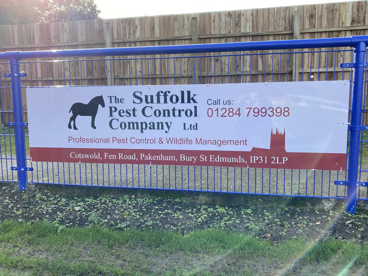 SPONSORSHIP RENEWAL: Our thanks to ⁦⁦<a href="/PestSuffolk/">The Suffolk Pest Control Company Ltd</a>⁩ for extending their pitch side advertising with us this season. To advertise your business at our redeveloped stadium contact stephen@burytownfc.co.uk