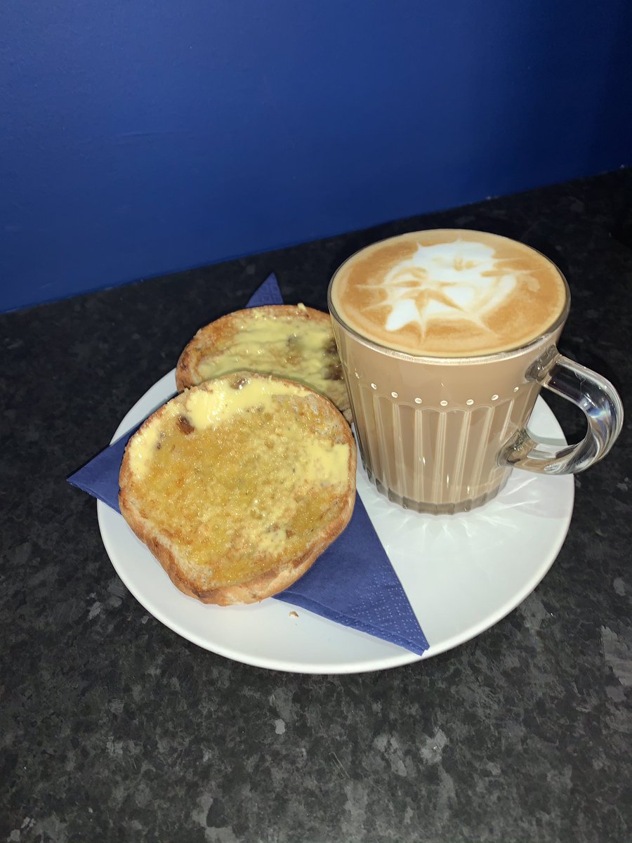 ApexTrust's tweet photo. Come check out today’s breakfast special a warm toasted tea cake and a tea/coffee of your choice, only £2.50 #coffee #tea #teacakes #planbeecoffee ☕️😋 https://t.co/v5LScEnFnN