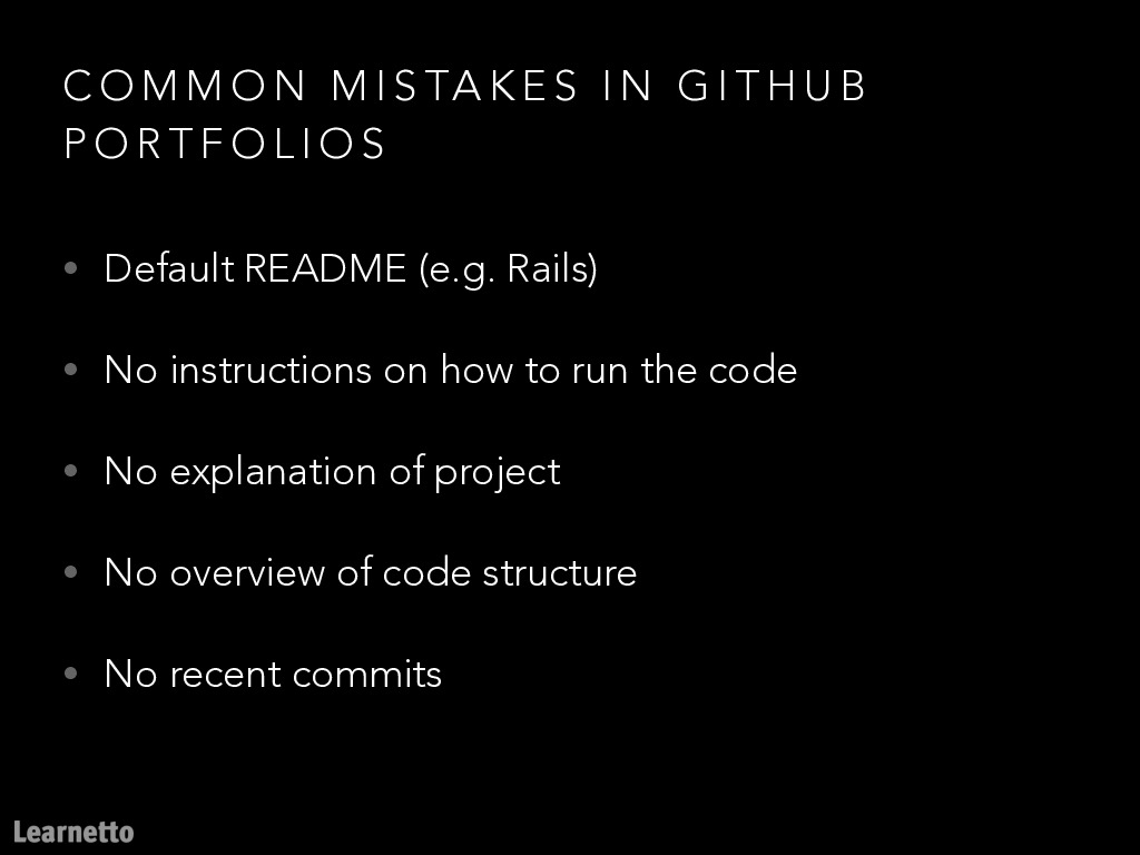 More and more employers will want to look at your  @Github profile.So here are some common mistakes to avoid: