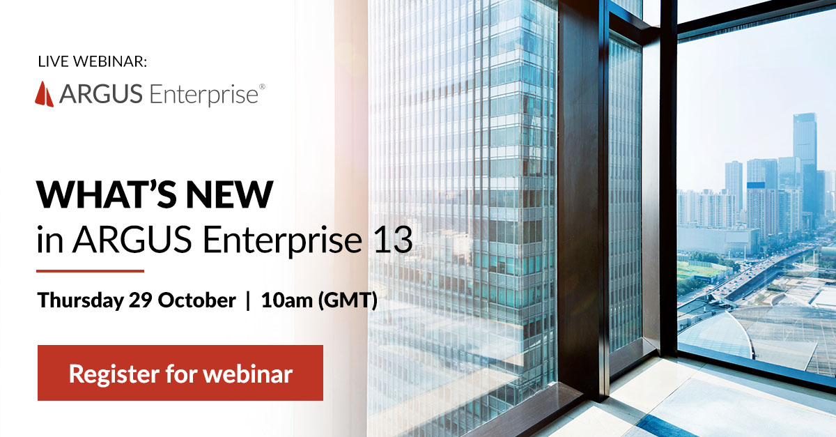 Last chance to register for tomorrow’s #webinar, ‘What’s new in #ARGUSEnterprise13'. Sign up here: bit.ly/2IvLIHj