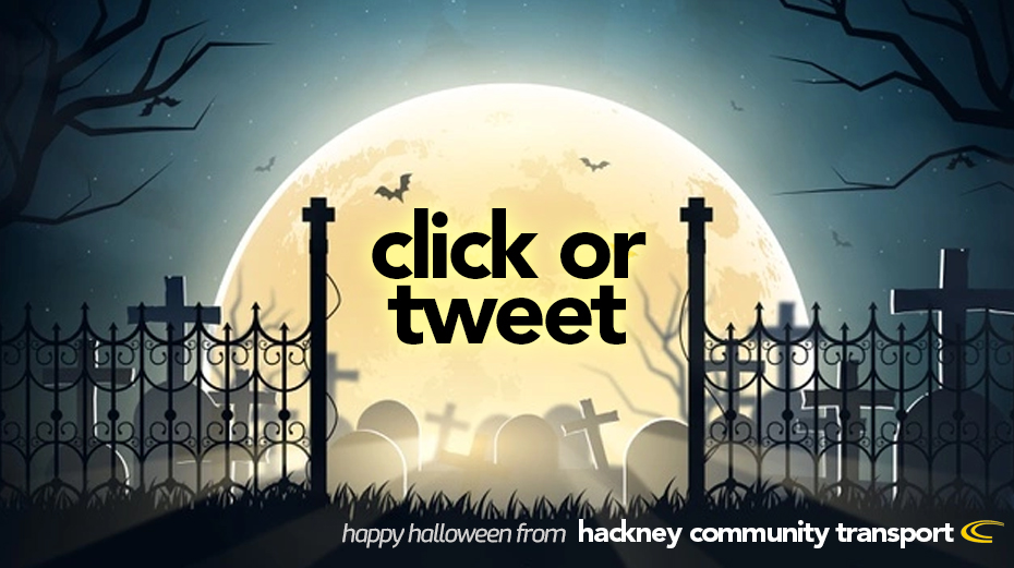 Hackney_CT's tweet image. 🖱️👻CLICK OR TWEET🎃🐦Don't turn into a pumpkin! We'll be available on all our socials if you need us or have questions on minibus hire and group transport.