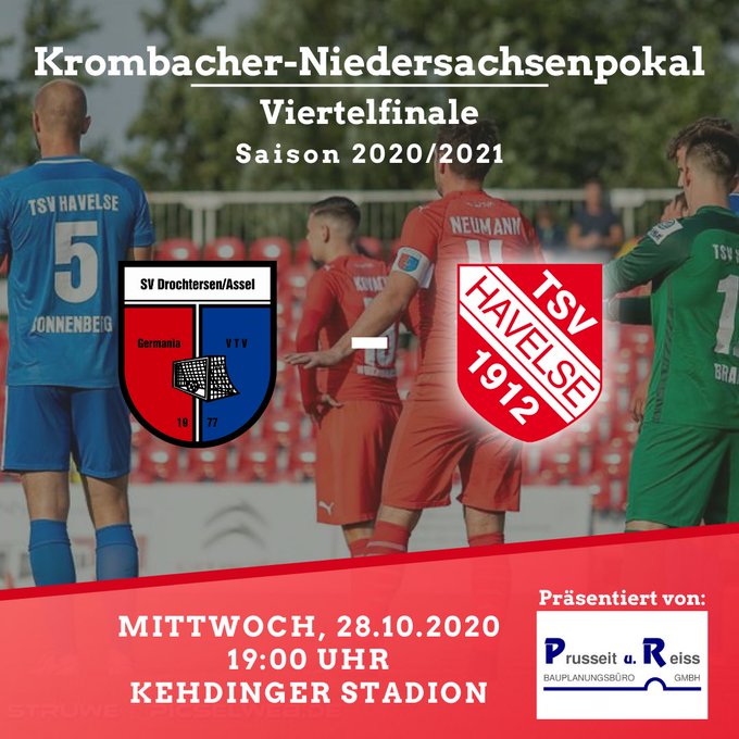 Matchday🙌🏻🔥❗️
⚽️ SV Drochtersen / Assel 🆚 TSV Havelse
🏆 Krombacher ...