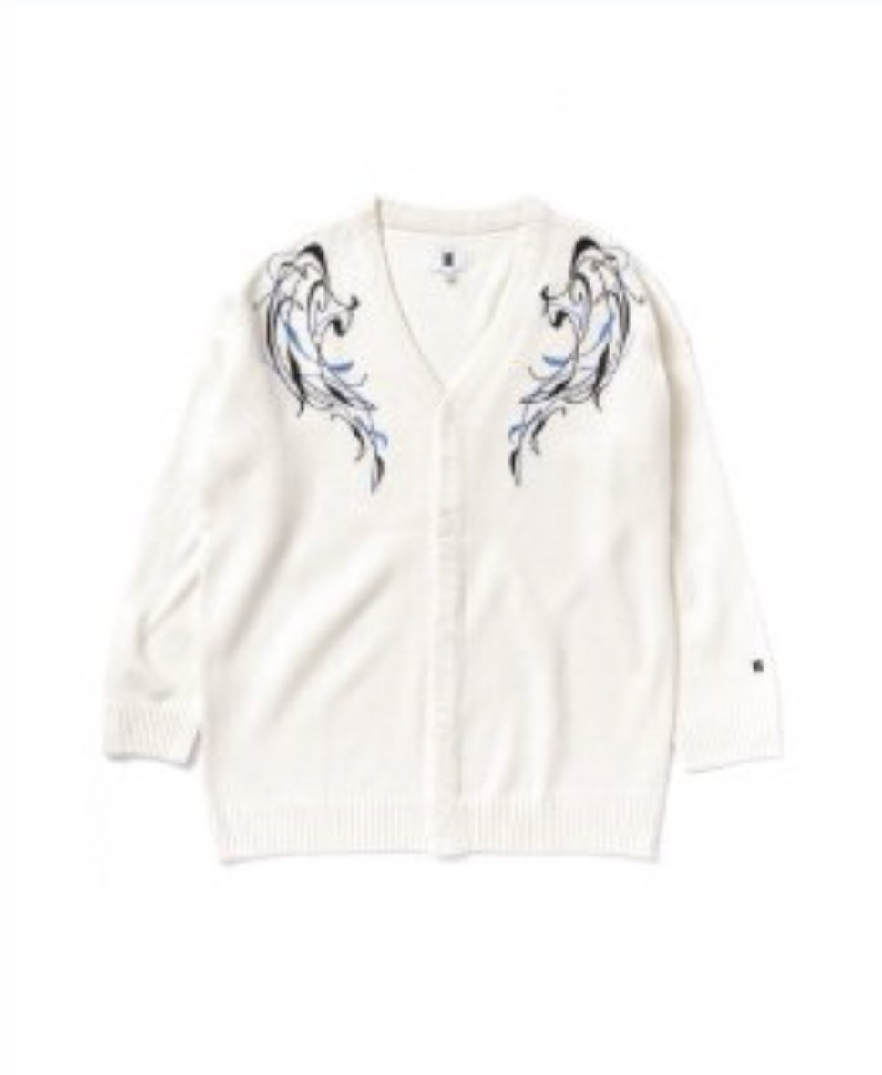 Jin is wearing the Black Swan Cardigan 