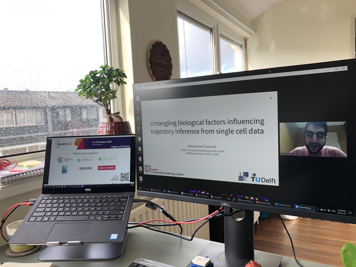 ahmedElkoussy's tweet photo. Also in the Single Cell Biology session #biosb2020, Mohammed Charrout @manmotemp on untangling factors affecting trajectory inference from singe-cell data.
paper: https://t.co/aHR4RJwJX2 https://t.co/cktpdf7aO5