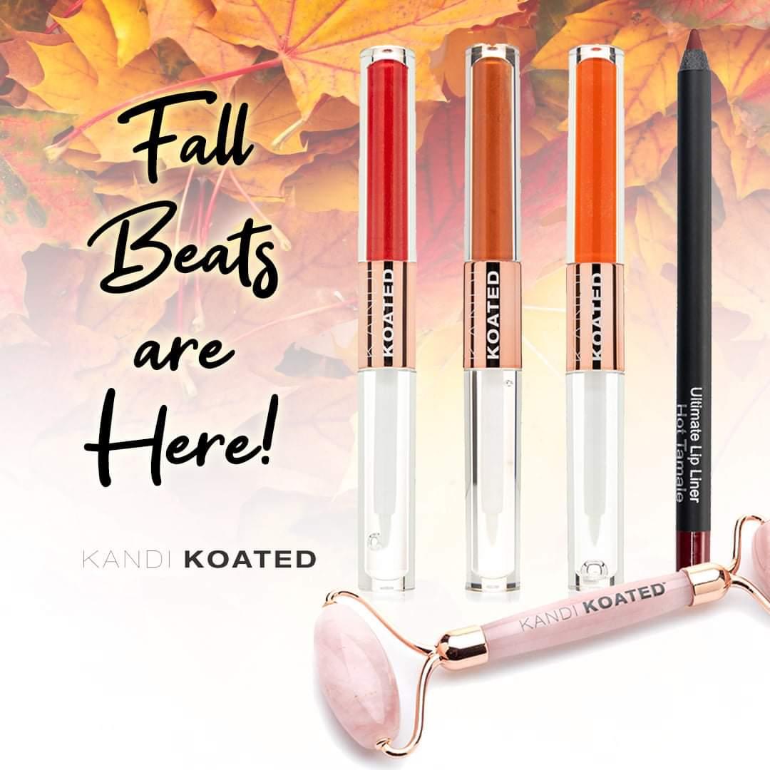 Check out our new Fall Beats! These bundles are perfect for the autumn season with colors you’ll #FALL in #love with! 🍂🍁💖 Shop now at https://t.co/0tKAzf1MBv
#kandikoated #KandiBurruss #makeuplover #makeup #bold #lips #makeup #kandikoatedcosmetics #beauty #October #beat https://t.co/6eaWyfFnPP
