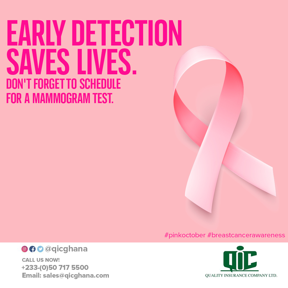 Early detection saves lives. Don't forget to schedule for a mammogram test. It is important to talk to a doctor about what you should do to help prevent breast cancer. #loveyourbreast #breastcancerawreness #breastcancerawarenessmonth #noloongthing #QIC