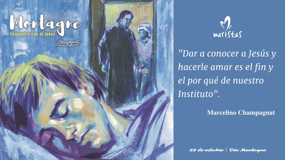 Hoy 28 de octubre los #maristas recordamos el encuentro de #Champagnat con el joven #Montagne. Una experiencia que marcaría a Marcelino y que fue clave para el nacimiento de nuestra institución <a href="/fms_champagnat/">FMS Champagnat</a>.

#HiloMontagne