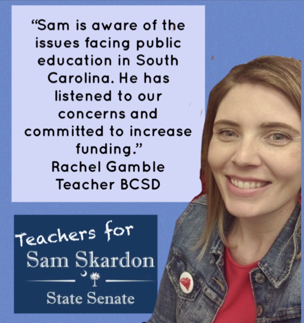 ForSkardon's tweet photo. @JGambleSC @samskardon @ChsDems @rachelcgamble https://t.co/Q2qsHEnqtN