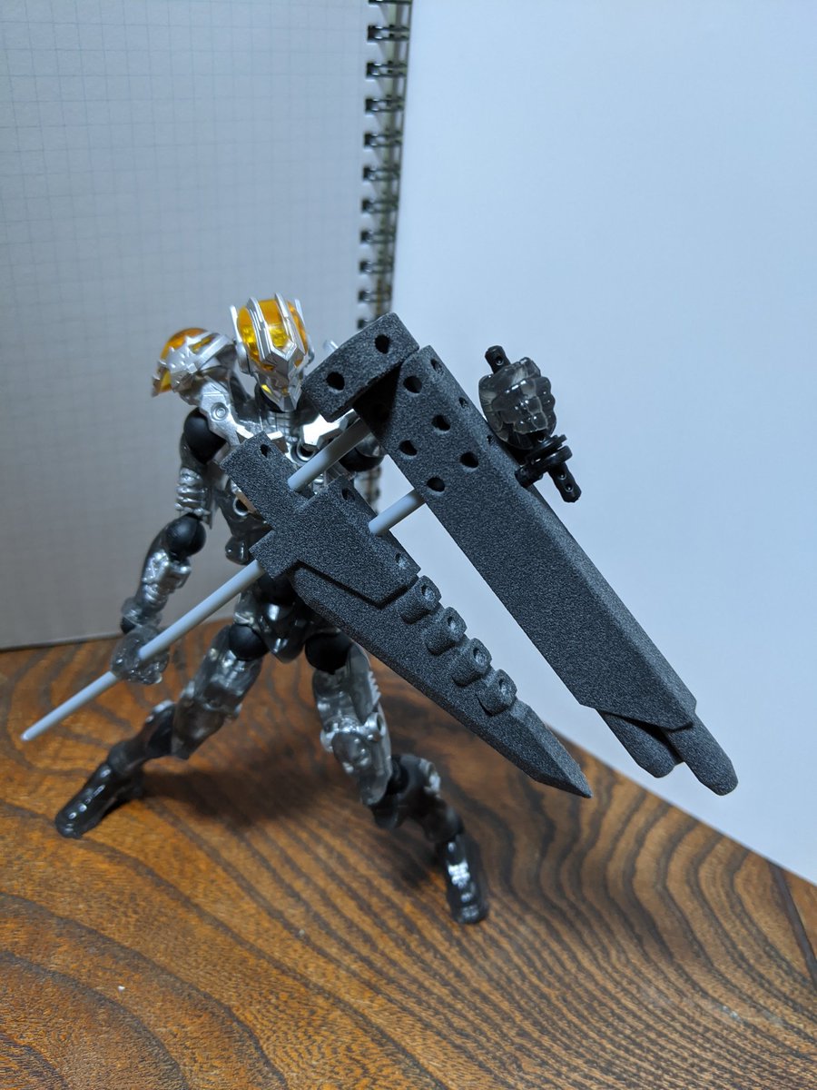 t_tarou_1's tweet photo. 3つのパーツを組み合わせることで巨大なノギスのような武器になるぞ
斬る
撃つ
叩く
挟む
の4種類の攻撃を繰り出せるぞ
#アッセンブルボーグ
#assembleborg
#a_borg
#ABWF2020
#转轮合体改造人 https://t.co/4OueO7fAdc