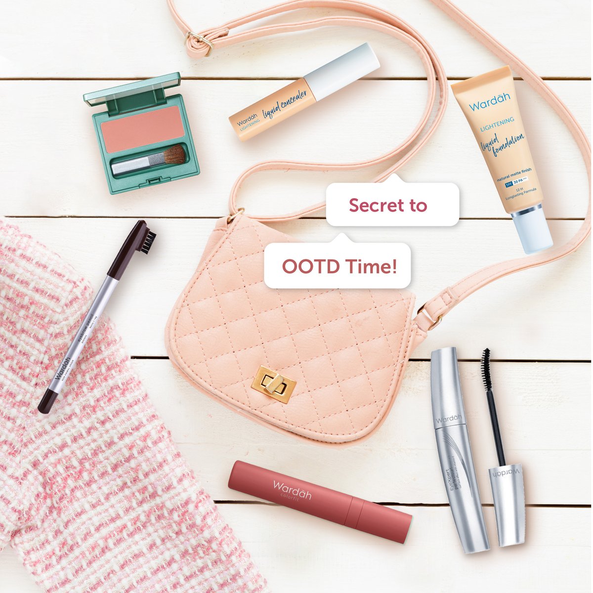 wardahbeauty's tweet photo. Ladies, your #MakeupTalks about you! Makeup bukan hanya tentang shade yang sesuai dengan undertone kulit, tapi bentuk ekspresi diri. Beda aktifitas, beda makeup, why not? #WardahBeautyTalks https://t.co/wROKZH8wDB