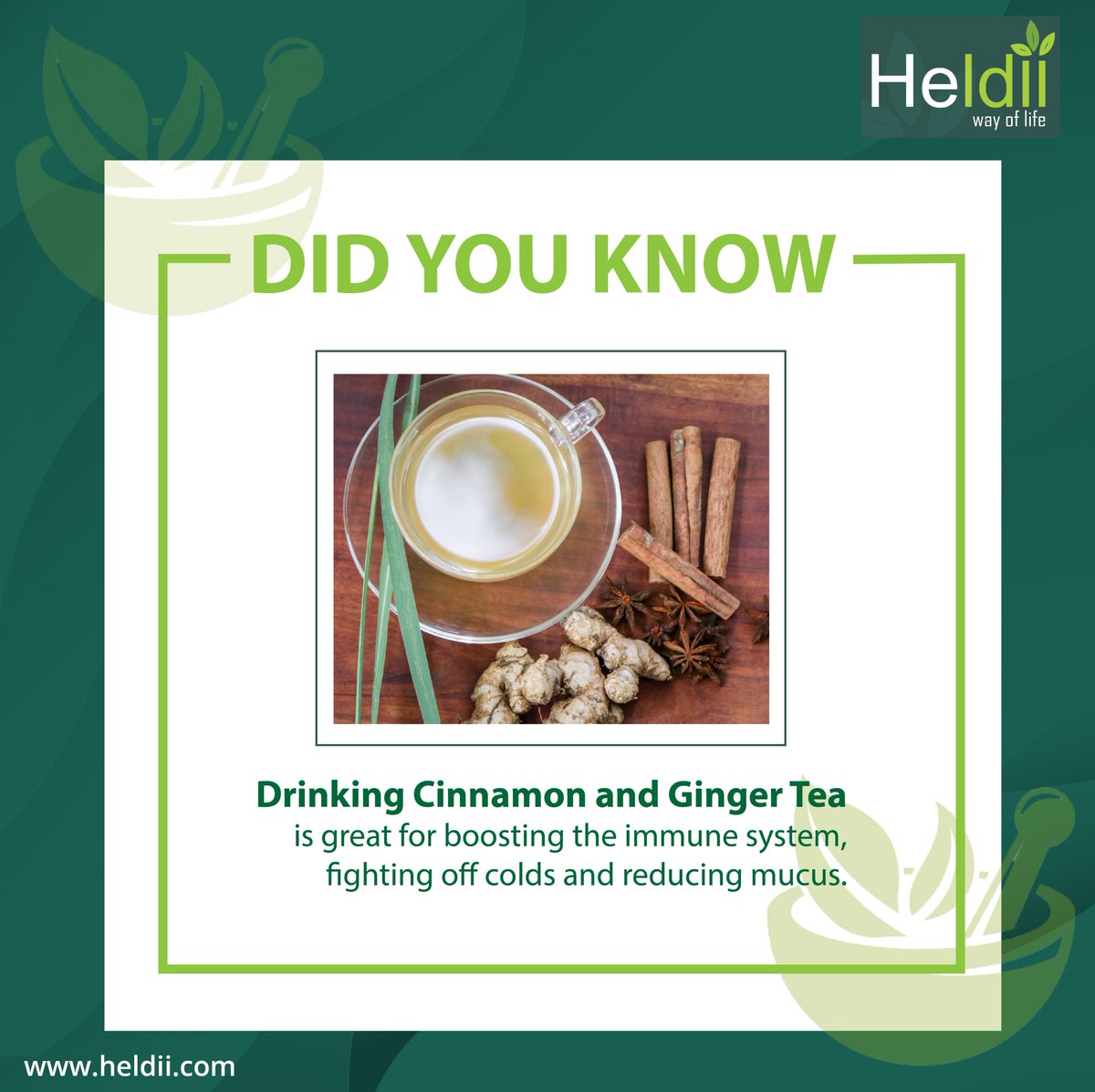 Heldii01's tweet photo. Cinnamon and Ginger Tea helps treat coughs and improves sleep quality in those who have an upper respiratory infection.
You can buy various healthcare products at Heldii. 

Check here: https://t.co/YVrGGEtrOT  
 
#Cinnamon #GingerTea #fitnessmotivation #skincare #instagood #yoga https://t.co/1c41onoR2g