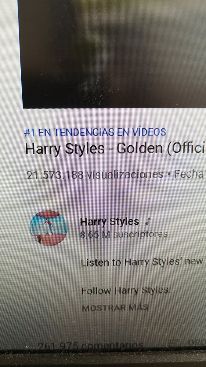 21M de visualizaciones en un día y medio, increíble.... Felicidades// only In a day and a half, incredible, many congratulations #Golden #Goldenishere #HarryStyles #whoisthefish