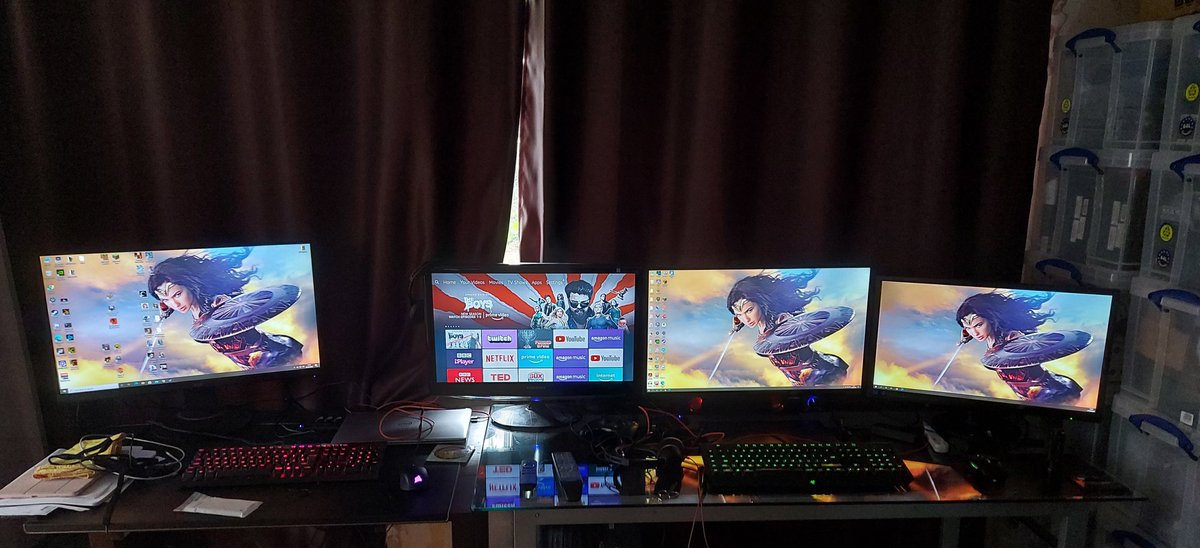 CaptainOwts's tweet photo. @James_Buckley @Razer This is the gaming setup which includes that of the Mrs. @maudedo https://t.co/cty44HI9Px