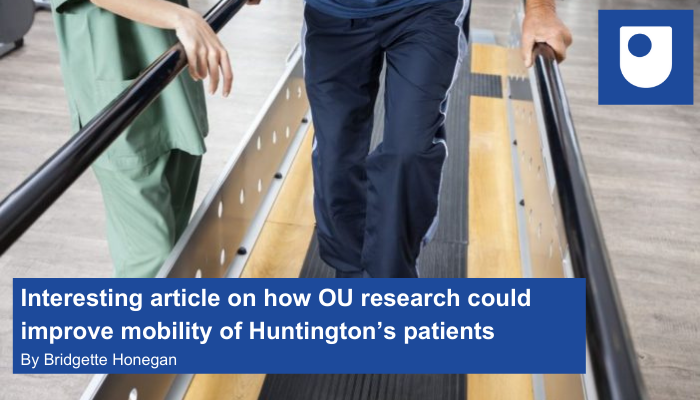 OU_STEM's tweet photo. A case study conducted by The Open University (OU) has found that wearable haptic devices β technology similar to a mobile phone vibrating at a set rhythm β could improve the mobility of people living with Huntingtonβs Disease.
https://t.co/PeVlTRYghl https://t.co/nvZKnoPIwz
