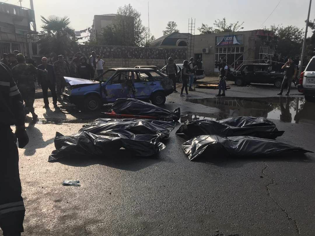 We are fighting the terrorists. There is no words explain it. It is an act of terrorism. Armenia bombed to civilians and civilians infrastructure. It is terror.

Today 14 civilians killed, more than 40 injured after attacks done by Armenia on #BardaCity.

#WarCrimes
#Unicef