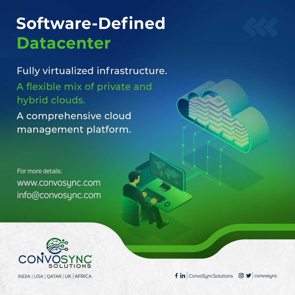 kjelili1's tweet photo. We are good at Data Centre #Integration, Design/Build-up/Support, Disaster Recovery, Facilities Mgt, #DataVirtualization, Hybrid Cloud Integration & #Syncronization of all IT Infrastructures.
Talk to us @ConvoSync https://t.co/pgRXPjtO77 https://t.co/pKqgBu4k12