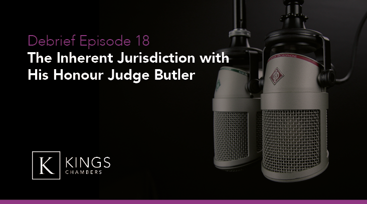 Episode 18 of the #Debrief podcast is now live! In this episode, Eliza Sharron &amp; @FrancescaGKings speak with His Honour Judge Butler about recent developments in the field of the inherent jurisdiction.

Listen now: 
kingschambers.com/latest-news/ki…

Available on Spotify &amp; Apple Podcasts!