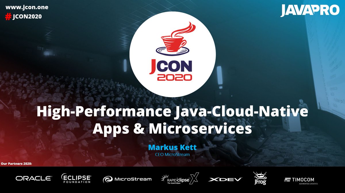 MarkusKett's tweet image. Thank you everyone for joining my #JCON2020 keynote session today about #JavaCloudNative @graalvm @QuarkusIO @MicroProfileIO @helidon_project @micron & @microstreamOne
It was awesome !!!
You can download my #slides in the session planner or from: de2.slideshare.net/MarkusKett/jco…
