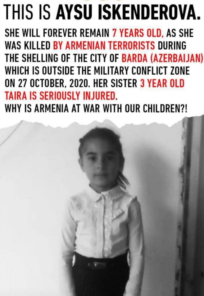 heyitsaurora99's tweet photo. Human rights, watch! @hrw
#Armenia attacked #Barda-city of #Azerbaijan which is far away from the conflict zone. As a result,19 civilians died and 60 were wounded. Where is human rights? Why do you turn a blind eye to Armenia's war crimes #PrayforBarda #Barda #StopArmenianTerror https://t.co/dt88Rp79ct