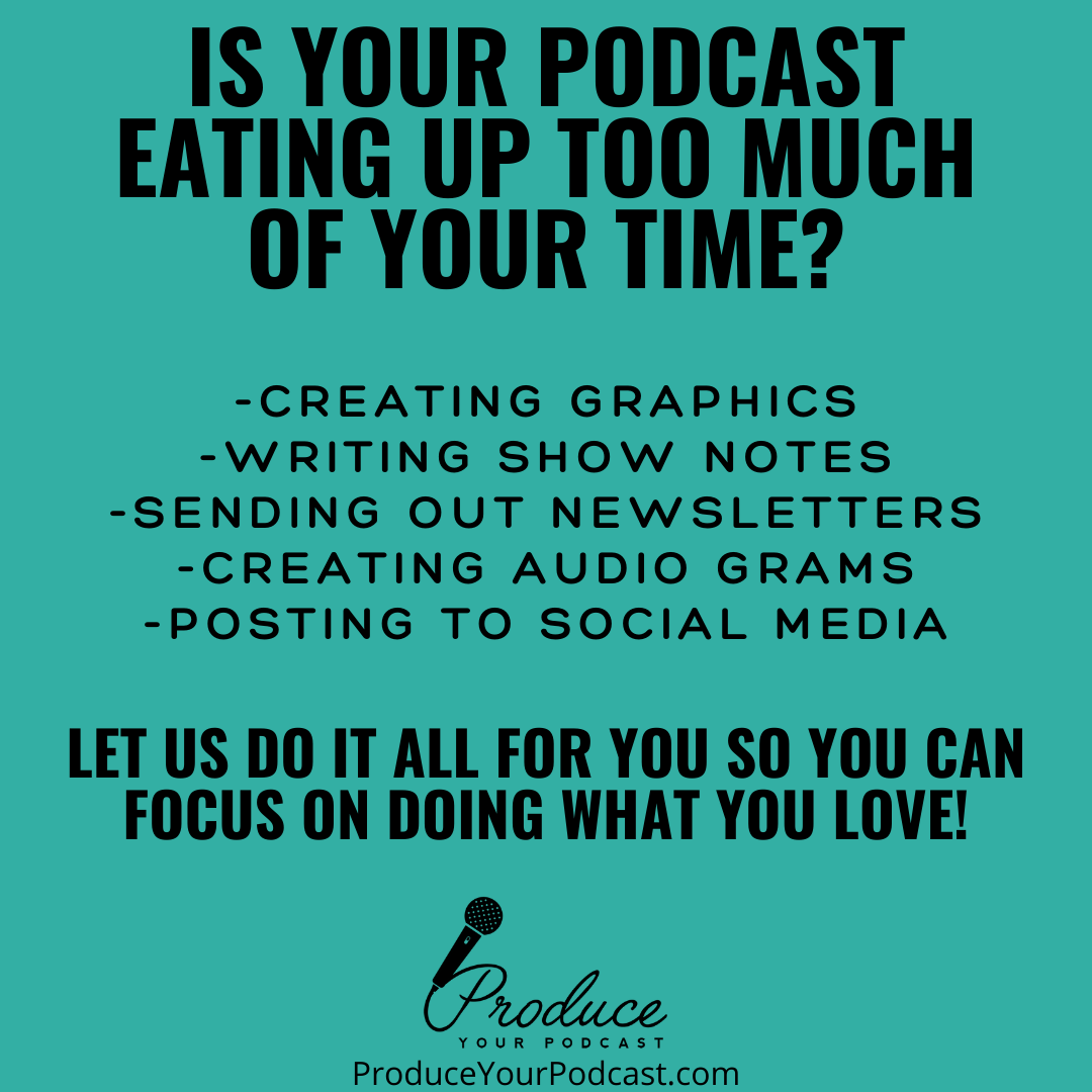 tracideforge's tweet image. Let @prodyourpodcast get your time back so you can focus on the fun stuff!

bit.ly/37QaJYm
#podcasters #thepodcastexperts #thepodcastexpert #podcastexpert #podcaster #podcasting #podcastnetwork #podcastcommunity #produceyourpodcast #podcastproducer #podcastproducer