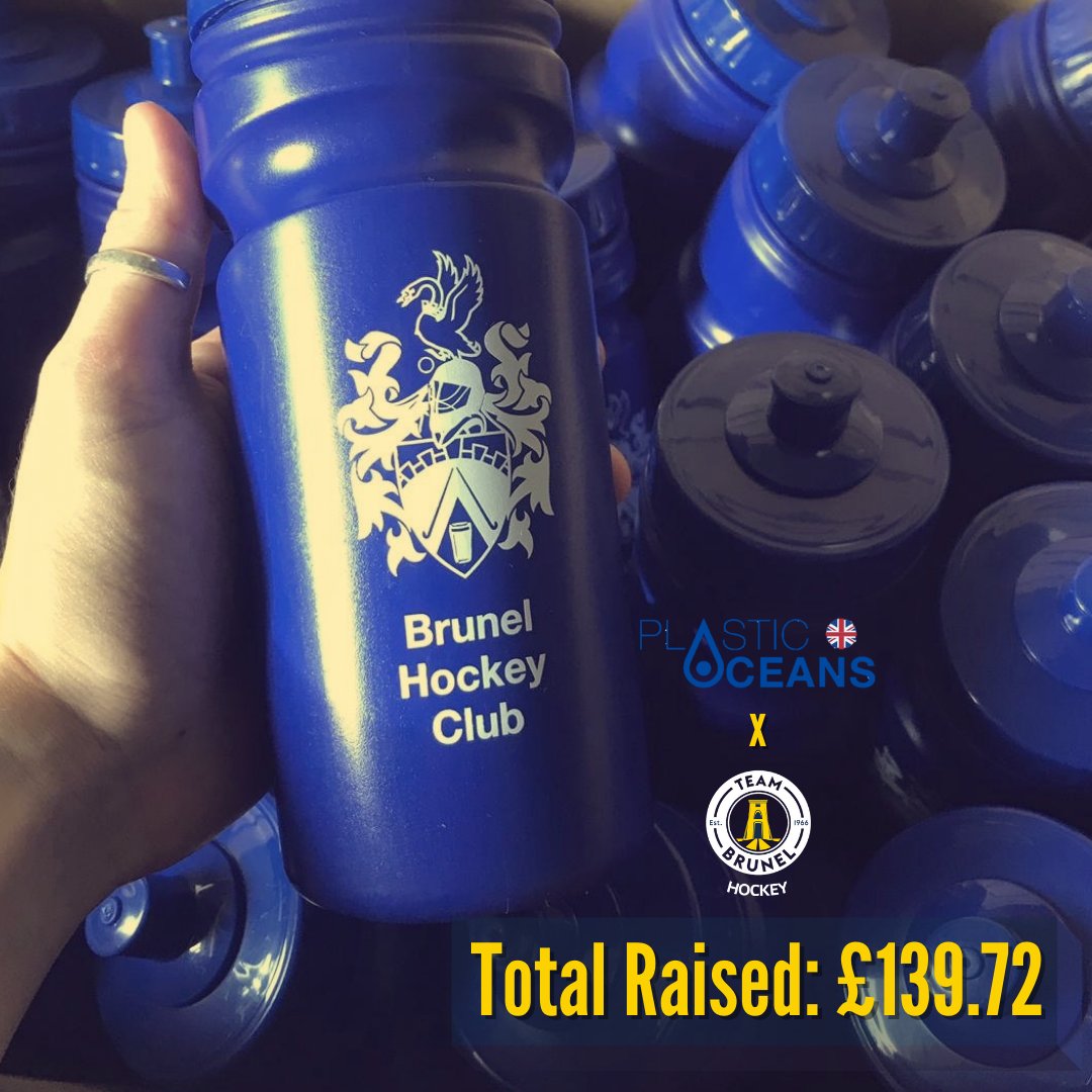 Thank you to all our Hockey members who bought a bottle to raise money for the charity <a href="/plasticoceansuk/">Plastic Oceans UK</a> 

We raised a total of £139.72 which will go towards combating plastic pollution in the ocean. 

Please visit plasticoceans.uk for more information