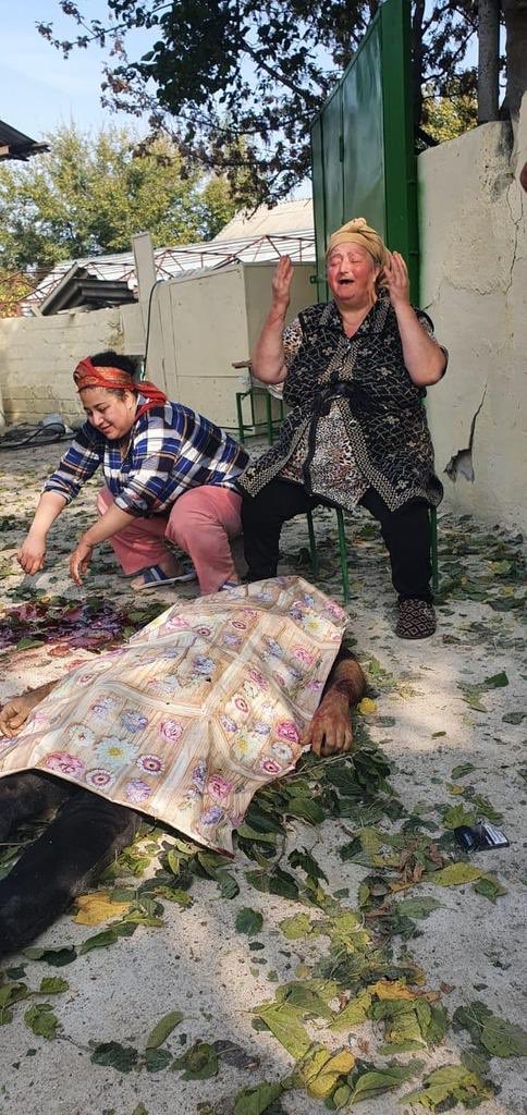 guys_pu's tweet photo. Armenian aggression against civilians continues. City of #Barda was shelled today once again.  21 killed. More than 60 wounded.

#GUYS2020
#StopArmenianTerrorism
#StopArmenianAggression #StopArmenianOccupation
#PrayForBarda
#Barda
#DontBelieveArmenia https://t.co/5S5Y4vfzGs