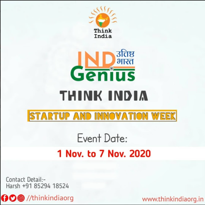 Itssahilsays's tweet photo. Think India with its 1st Startup and Innovation Week. Register at https://t.co/8p74nbuJca
@IndGenius_TI @thinkindiaorg
#TistartupSummit https://t.co/jwL8zxcjAU