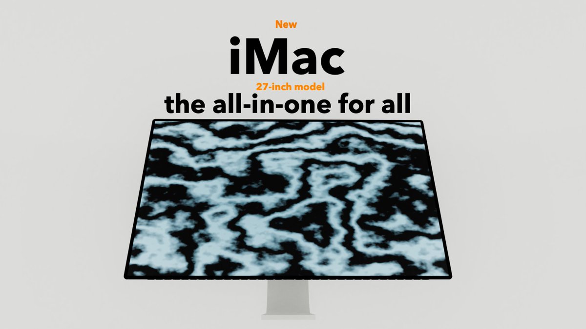 TConceptcreator's tweet image. Here is an iMac redesign inspired by the Pro Display XDR, I hope something like this comes out later this year.