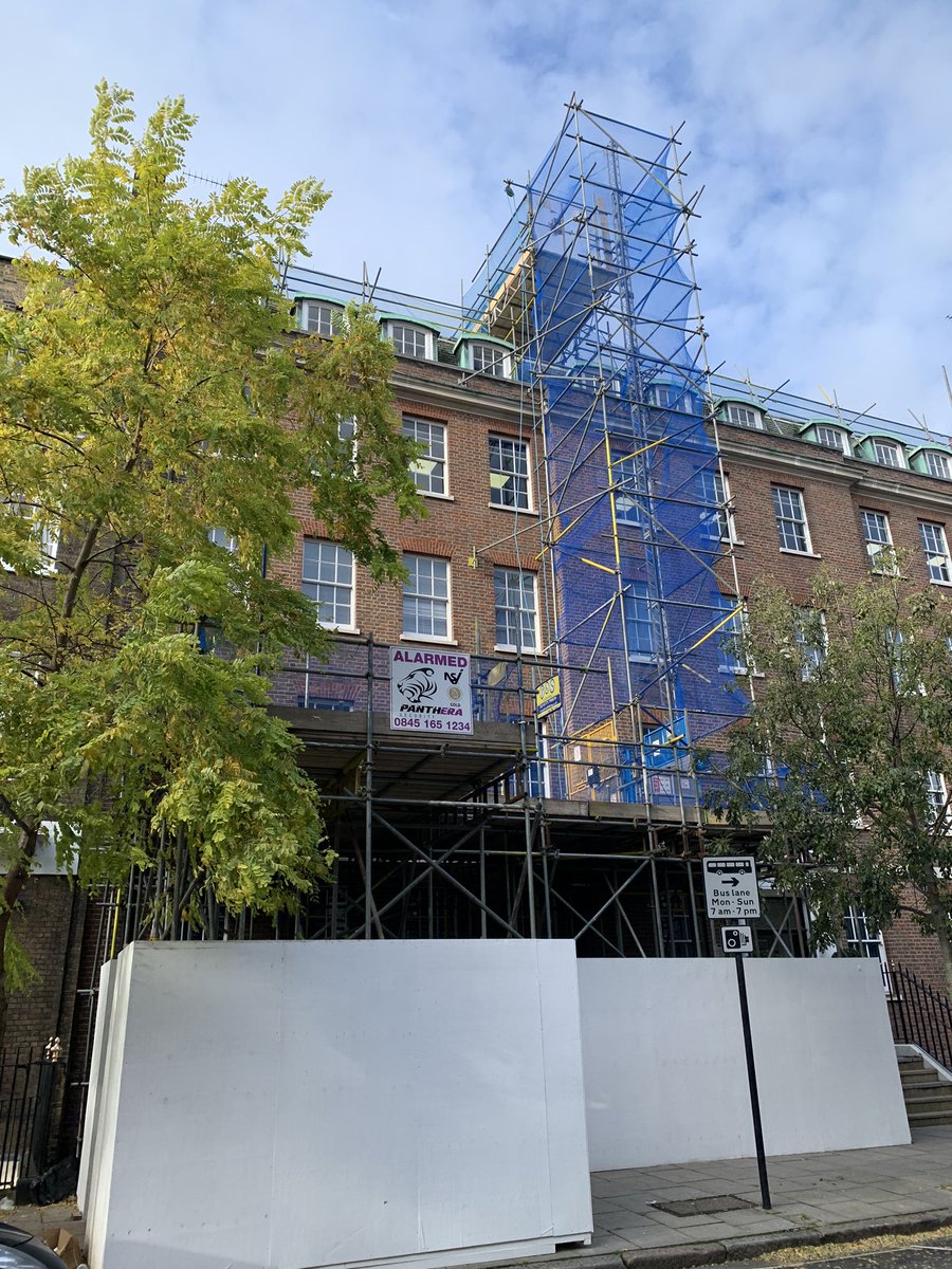 Recently completed #design gantry, hoist tower abs walkway to WC1 #London