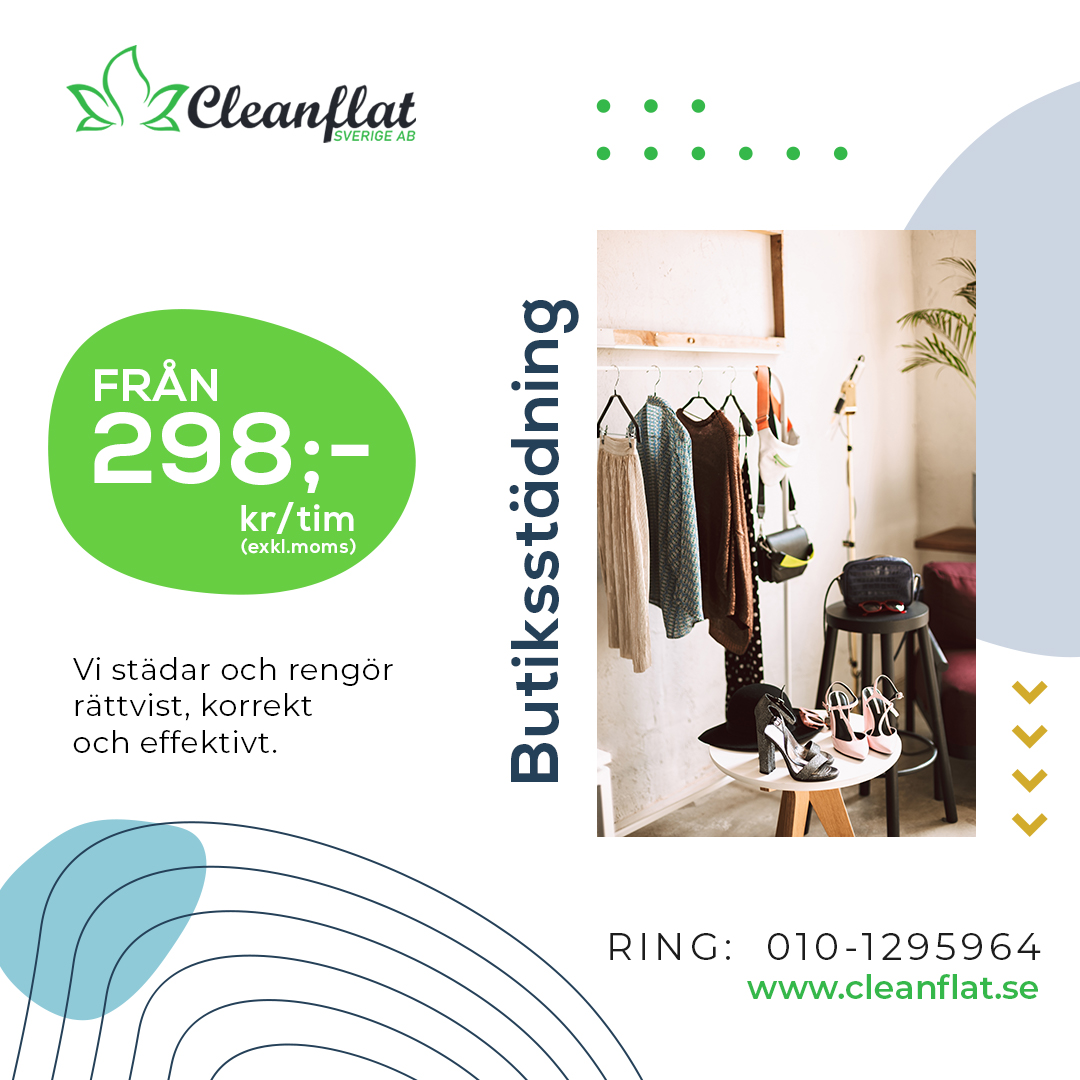 clean_flat's tweet photo. 🛍 Butiksstädning ��
☎️ RING:  010-1295964
➡️ https://t.co/bf0dDQ8i8p

#företagsstädning #kontorsstädning #butiksstädning #städning #Stockholm #Östermalm #Södermalm #Nacka #Göteborg #Älvsjö #Segeltorp #Sätra #Herrängens #Glömsta #Bredäng #Danderyd #Huddinge #Botkyrka #Täby https://t.co/h80JALjGsS