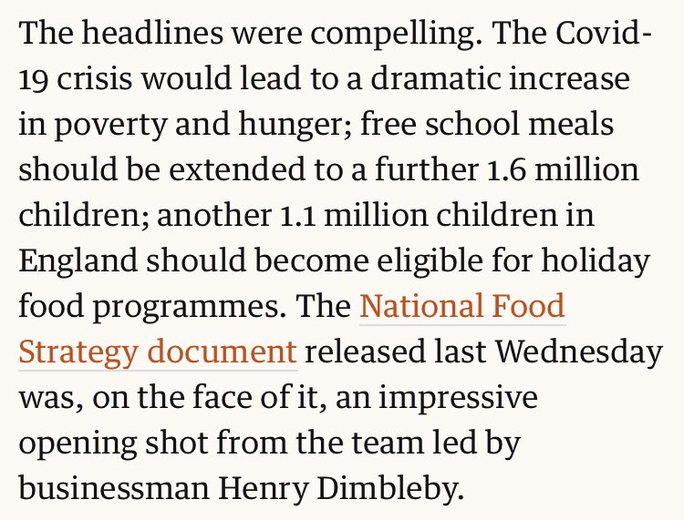 And here are the relevant paragraphs from my August 1 column. As you’ll see Pierce really is wrong. I describe the free school meals stuff as laudable. The rest of it, not so much. Dimbleby fails in his strategy to consider the causes of poverty requiring those free meals 3/