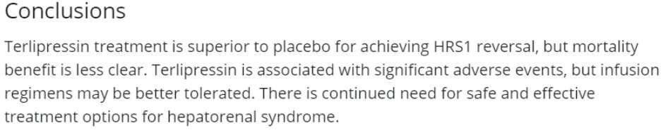 And finally, a systematic review and meta-analysis of 12 studies and 700 patients in  @apandt showed similar findings to the  @cochranelibrary review above.  https://onlinelibrary.wiley.com/doi/full/10.1111/apt.13912