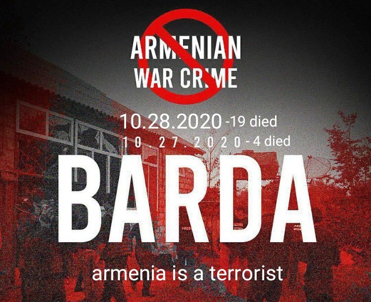 #armenia again sent to rocket to #Barda two times. #World People must know that all realities ,because I think many world people support armenia. They died Azerbaijanian civilians and #children.
#StopArmenianAggression 
#terrorist #Azerbaijan
#KarabakhisAzerbajian