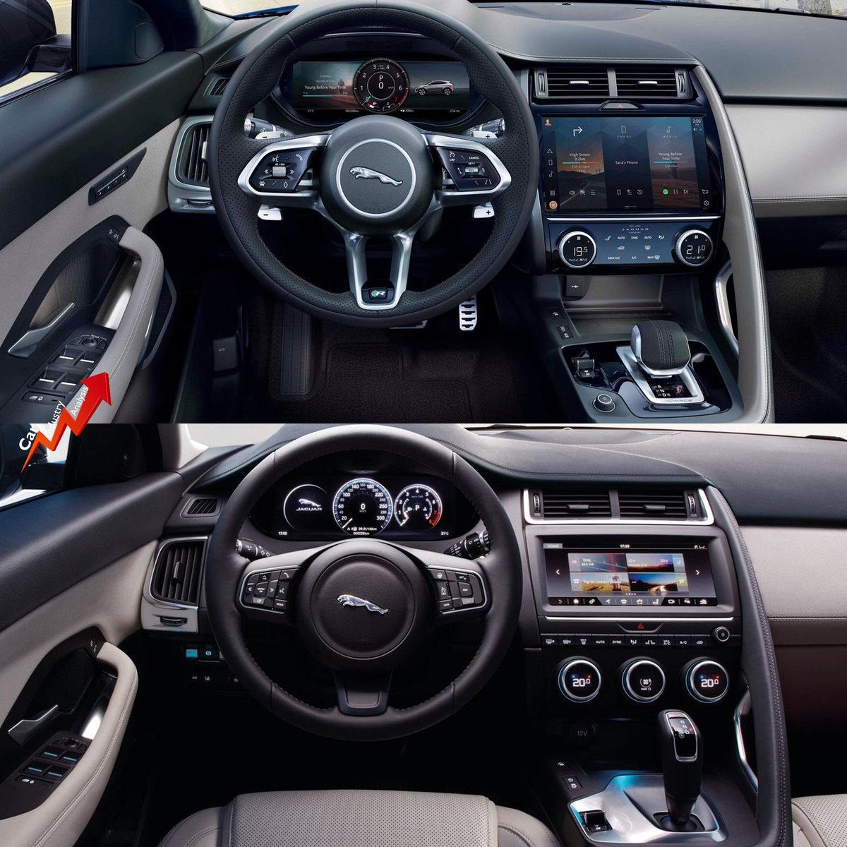 lovecarindustry's tweet image. The #JaguarEPace was launched in 2017 and is already receiving a facelift that affects its front grill, headlights and infotainment. #Jaguar has sold 105,000 units of this C-SUV so far. #carindustryanalysis #facelift #jaguarepace2020 #newjaguarepace #premiumsuv #premium #suv