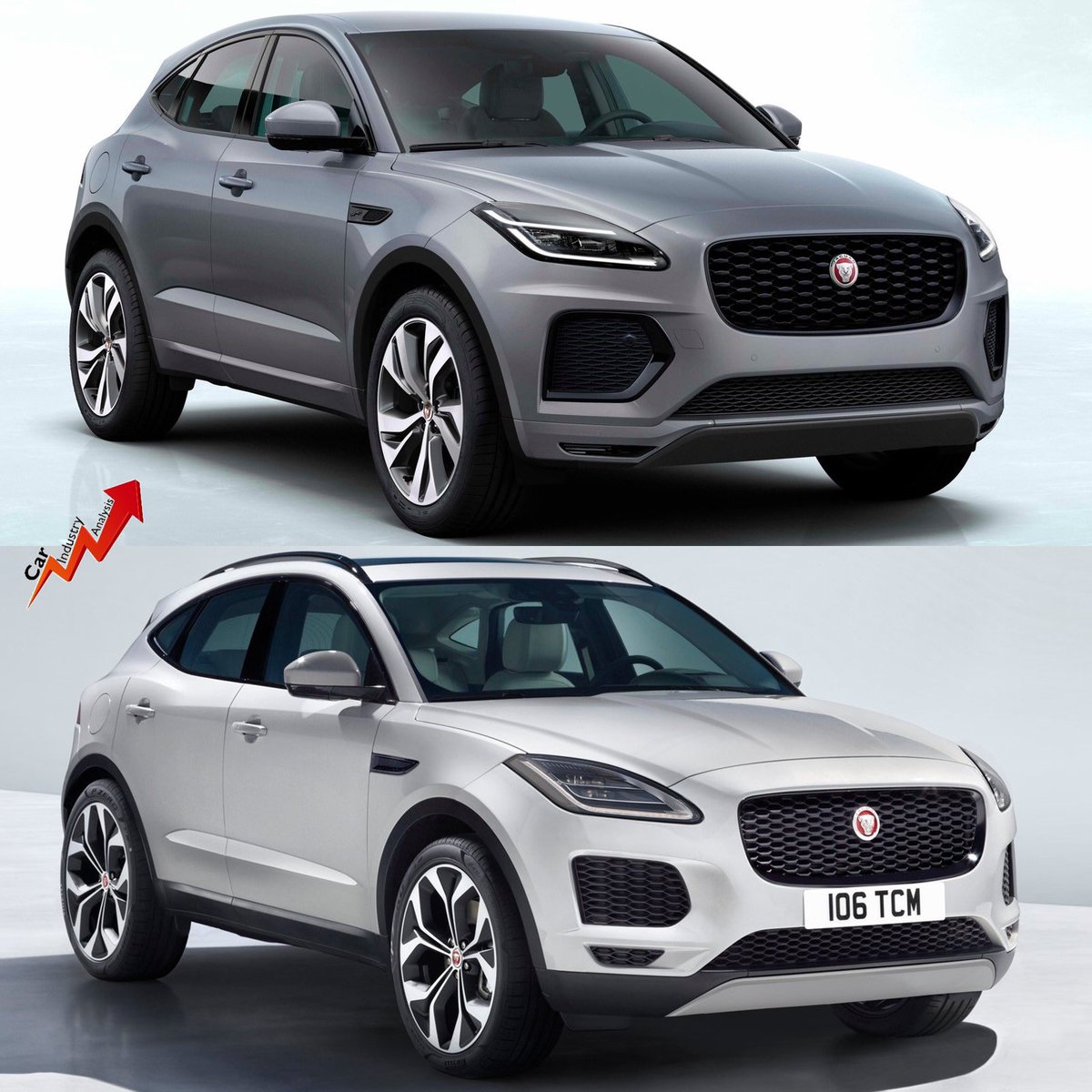 lovecarindustry's tweet image. The #JaguarEPace was launched in 2017 and is already receiving a facelift that affects its front grill, headlights and infotainment. #Jaguar has sold 105,000 units of this C-SUV so far. #carindustryanalysis #facelift #jaguarepace2020 #newjaguarepace #premiumsuv #premium #suv