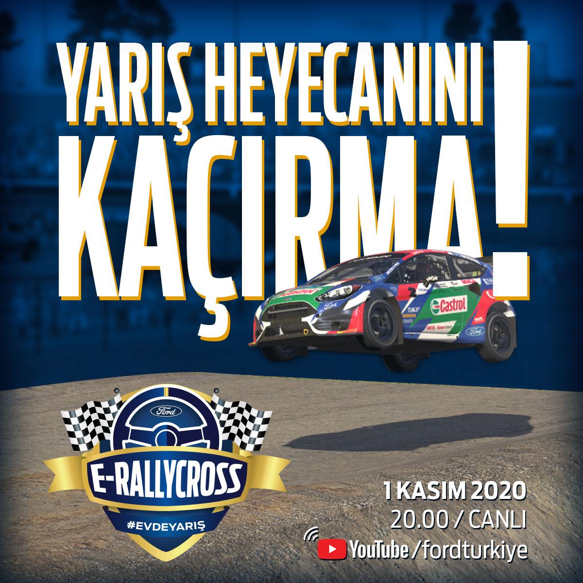 fordturkiye's tweet photo. Büyük yarışa az kaldı! 🏁
Ralli pilotlarımız ile pist ve simülasyon dünyasının önemli isimlerinin karşı karşıya geleceği bu yarışı kim kazanacak?
Heyecanın doruklara çıkacağı bu yarış Ford Türkiye YouTube kanalında!
https://t.co/XAoshF8o86
#EvdeYarış #eRallycross https://t.co/XzyfhJxWAi