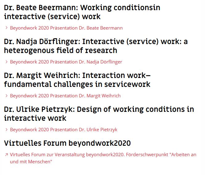 inwige's tweet photo. Arbeitsbedingungen in der #Interaktionsarbeit.
Dokumentation der gleichnamigen Session im Rahmen von #beyondwork2020
@BMBF_Bund @tudresden_de @baua_de @uni__augsburg
https://t.co/Yb2UKcGFpE https://t.co/9NTpur1pJ3