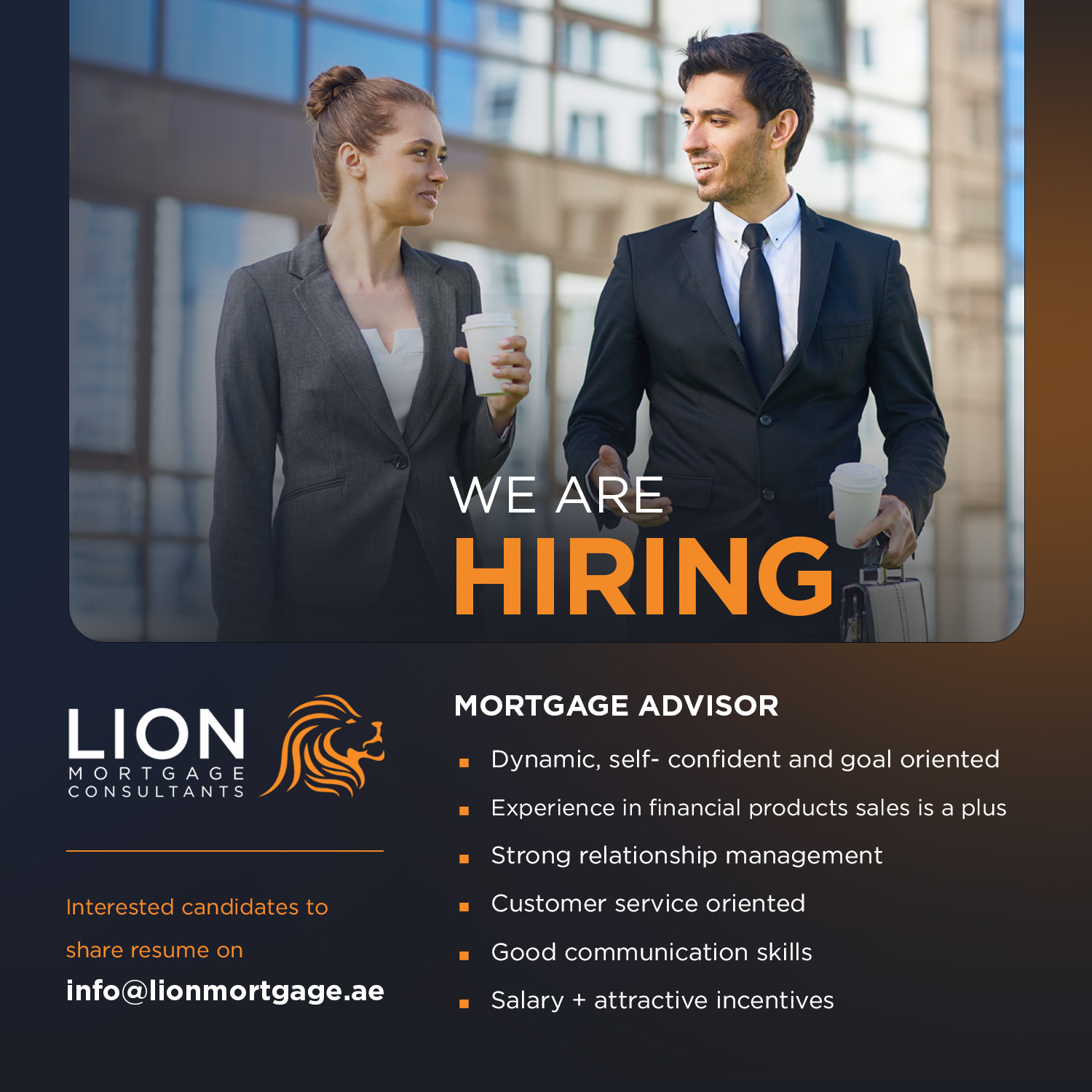 Lion Mortgage Consultants on X: &ldquo;📣📣📣 WE ARE HIRING We are 