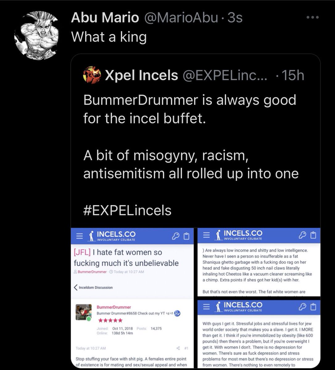 Response to post about racism, antisemitism: What a kingResponse to a pedophile school teacher: holy basedResponse to a Nazi: cool