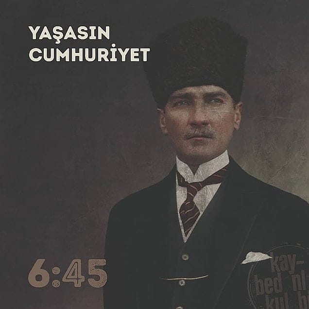 29 Ekim Cumhuriyet Bayramı kutlu olsun!

#yaşasıncumhuriyet