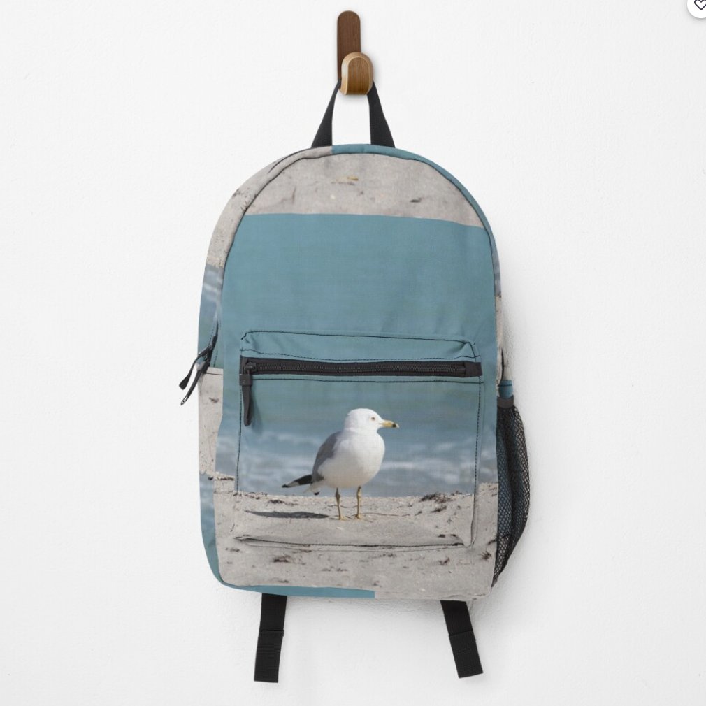 Backpack Schoolbag created from photograph of seagull on the beach. Give me ideas for creating other photograph or art backpacks, leggings or t-shirts. Your feedback is helpful. redbubble.com/i/backpack/One… #backpack #schoolbag #bag #beach #forsale #retweet #followme #ooaklife #nature