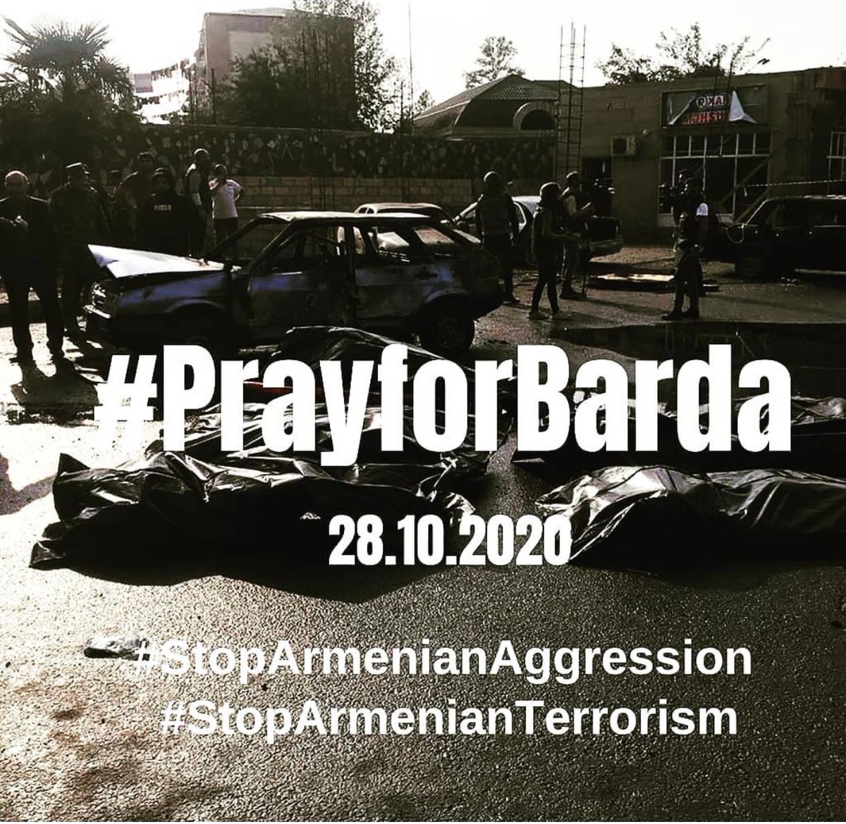 #BardaCity today :21 died, 60 injured. It is not any virus or smth similar to this. It is worse than virus:armenians! #Stoparmenia otherwise they keeping to steal lives of civilians!#Stoparmenianaggression as they are such an aggressive as killing children! And yes,#PrayforBarda!